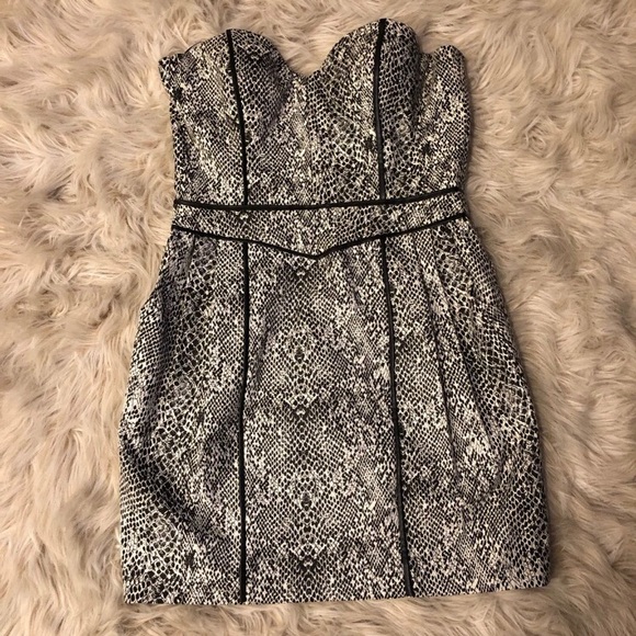 GUESS Strapless snakeskin tulip dress - Picture 1 of 7